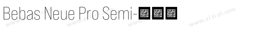 Bebas Neue Pro Semi字体转换